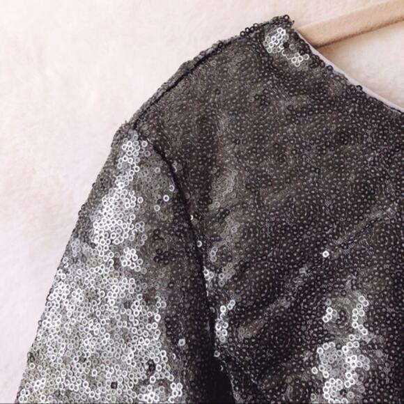 New York & Company Gray Sequin Sheath Dress - Picture 7 of 7